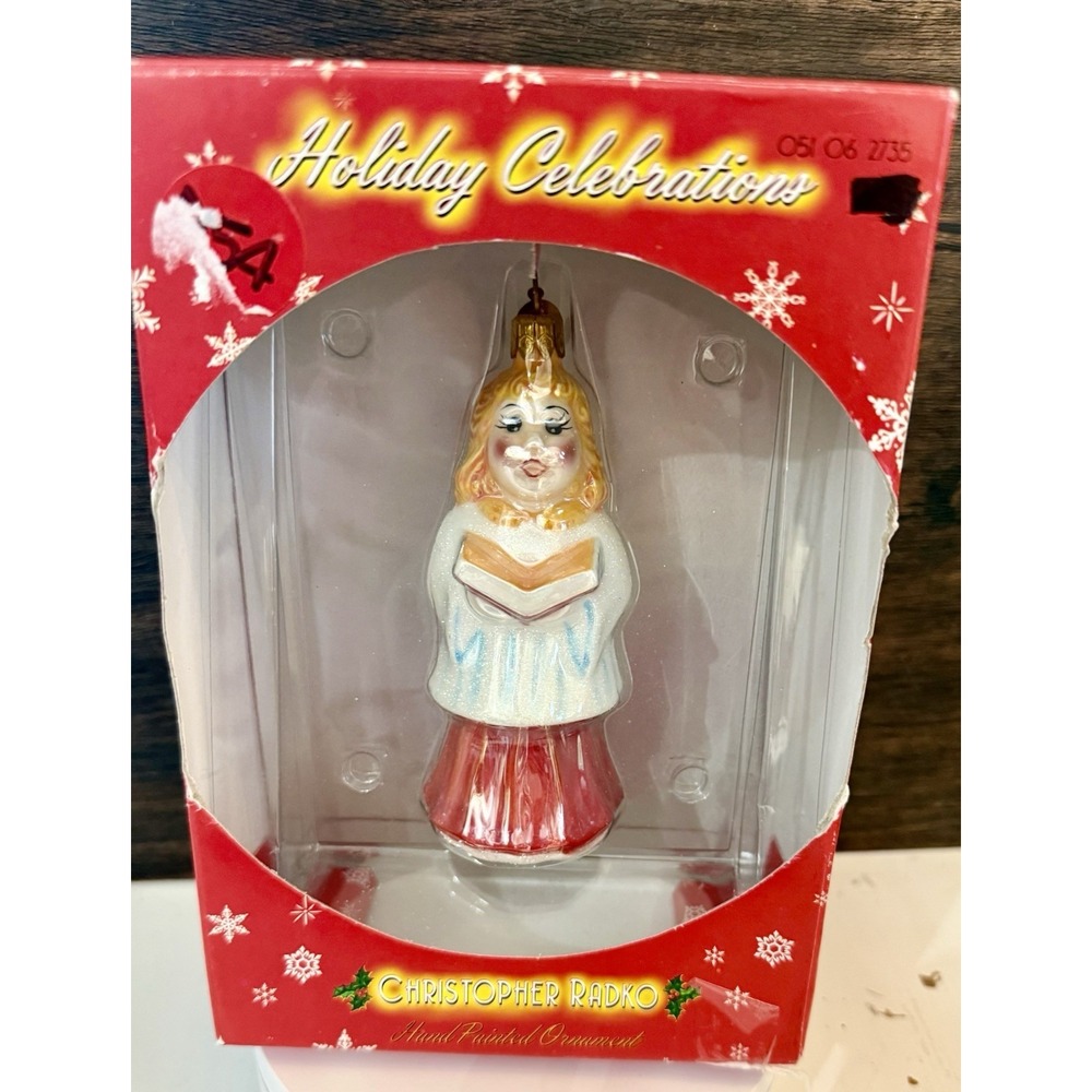 Christopher Radko Choir Hand Painted Christmas Ornament Holiday Celebrations